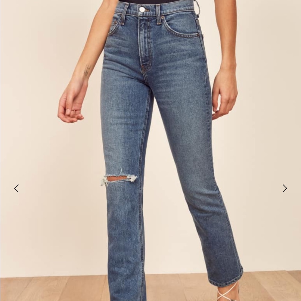 REFORMATION Liza High Straight Jean